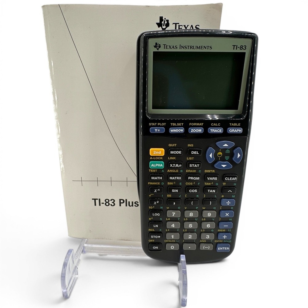Texas Instruments TI-83 Graphing Calculator with Slipcover Tested WORKS PLS READ